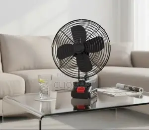 Portable Cordless Rechargeable Lithium Fan With 2 Batteries