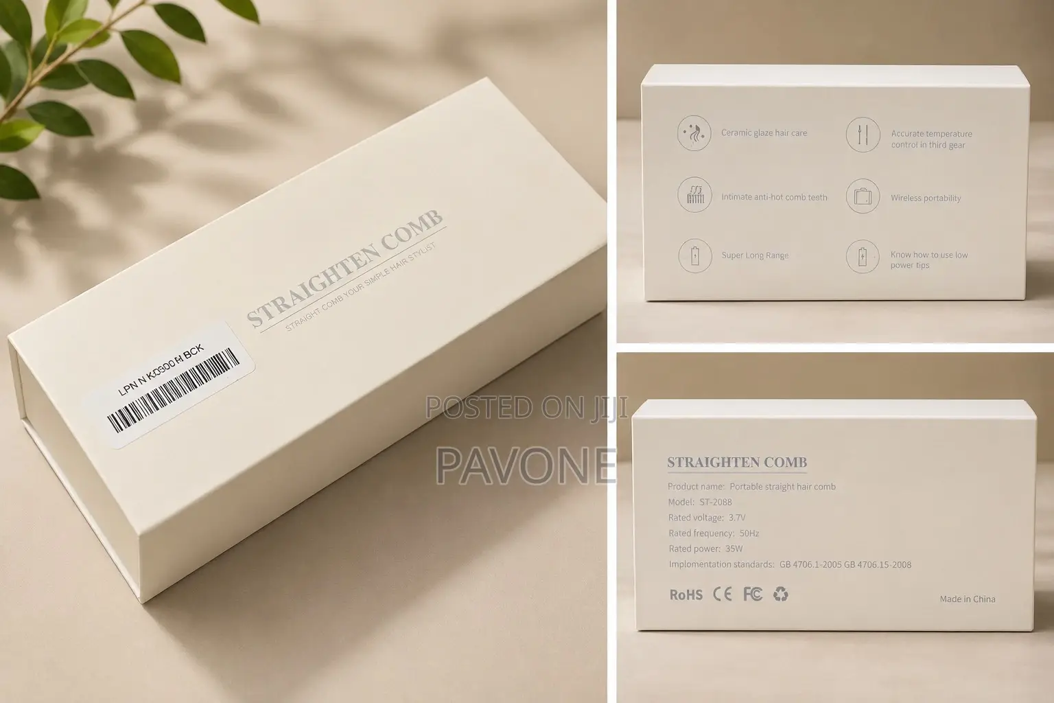 Rechargeable Hair Straightener