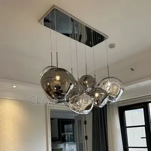 Glass Morden Pendant Dropping Chandelier Light