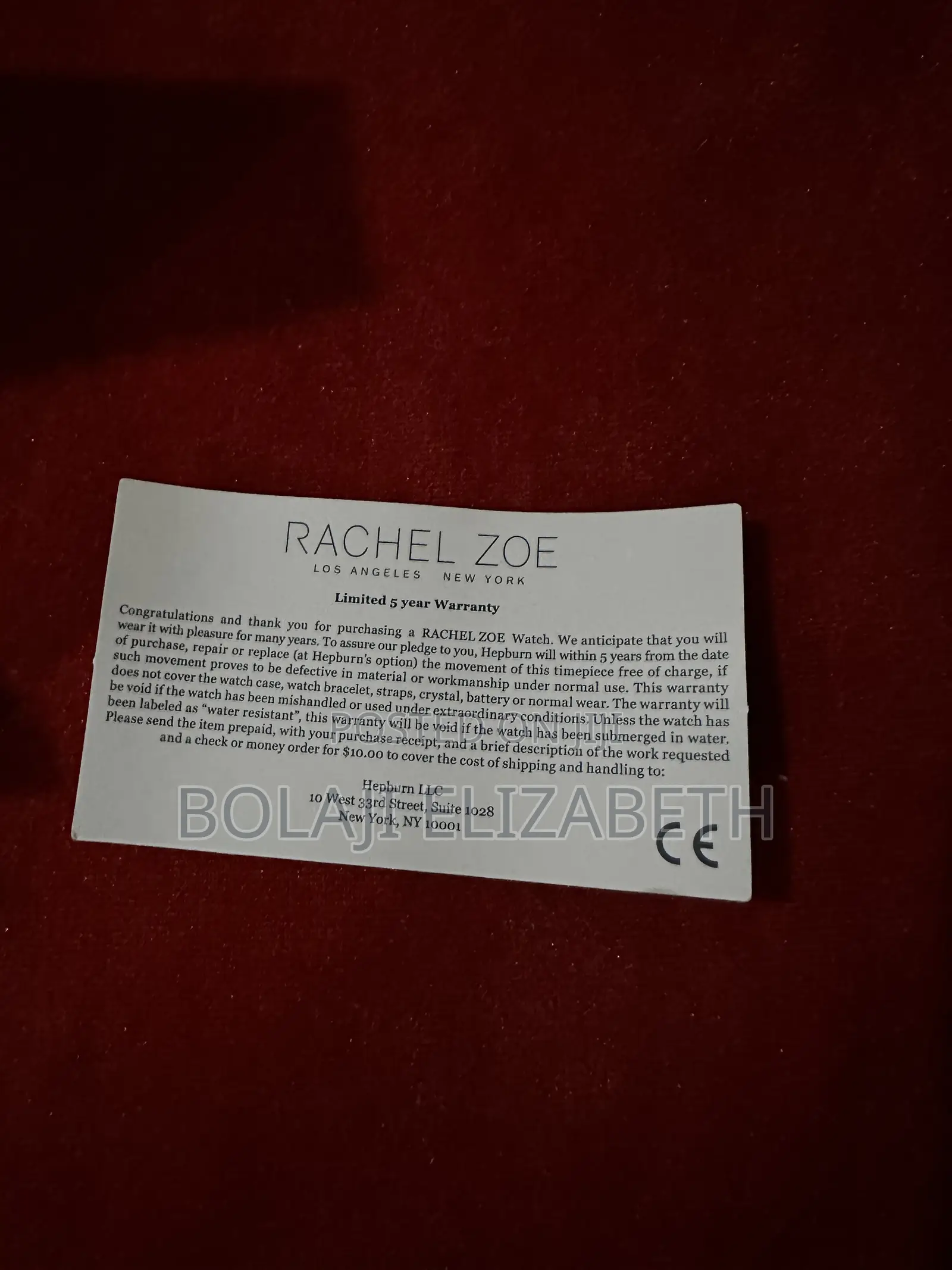 Rachel Zoe Watch
