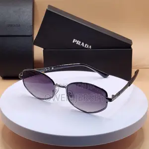 Prada Oval Metal Sunglasses – Luxury Eyewear for Men Women