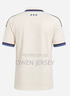 Ajax 2025/26 Away Jersey – Cream Football Shirt | Unisex.