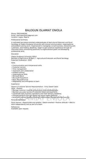 Sales Assistant