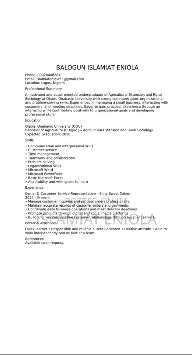 Sales Assistant