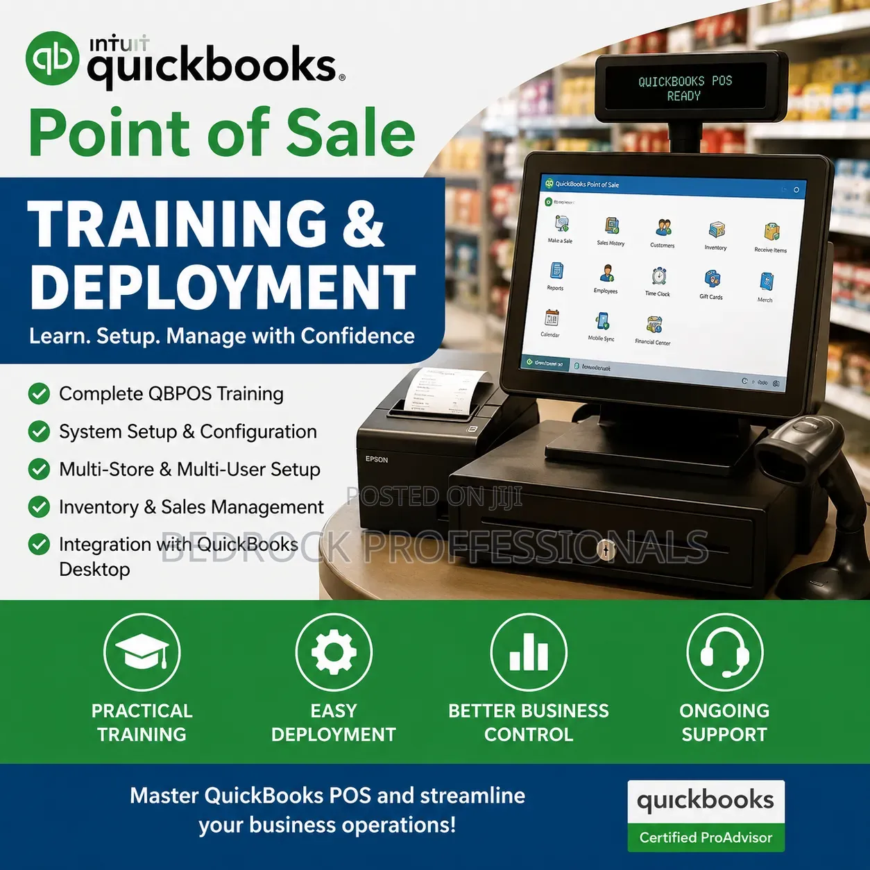 QuickBooks Desktop, Online QuickBooks Point of Sale Training Setup