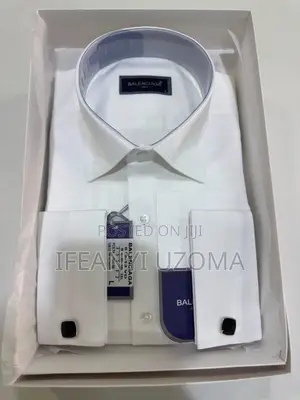 White Color Parterns Quality Balenciaga Shirt