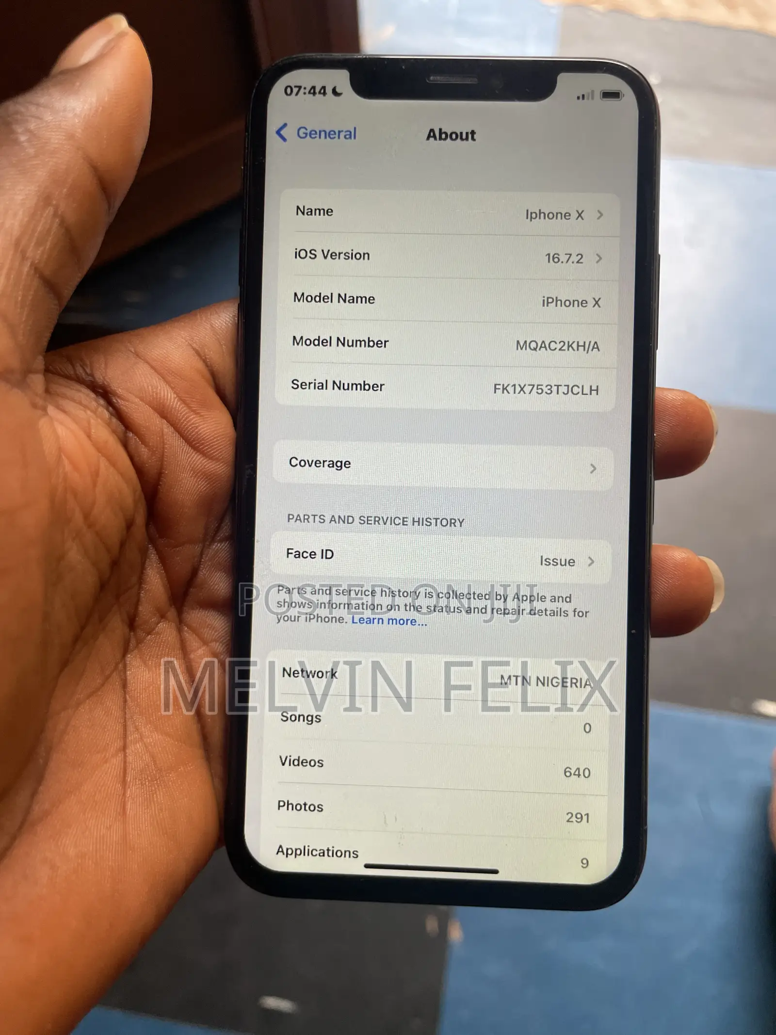 Apple iPhone X 64 GB Black
