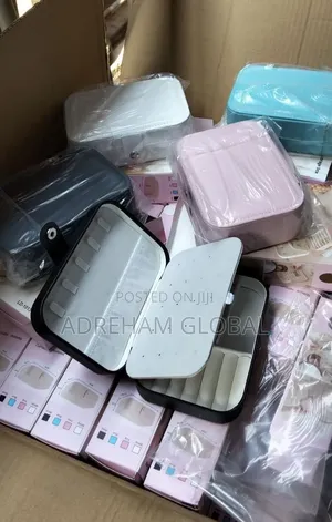 Three Layer Jewelry Storage Box Colours -White ,Pink, Blue and Black
