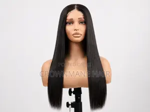 Bone Straight Human Hair Wig 22–24–26 Inches – 2x6 Lace Closure