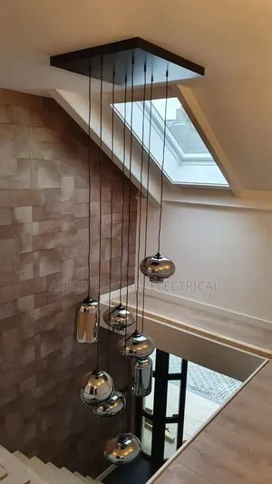 Smooky Glass Drop Staircases Lights