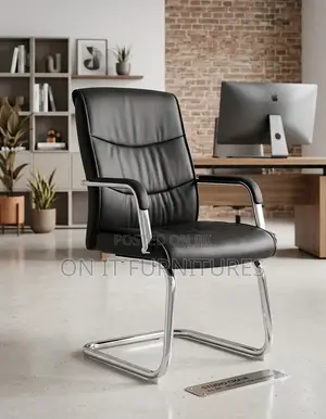 Executive Visitor Office Chair – Leather Reception Conference Chair