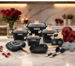 17pcs Premium Granite Coating Cookware Sets