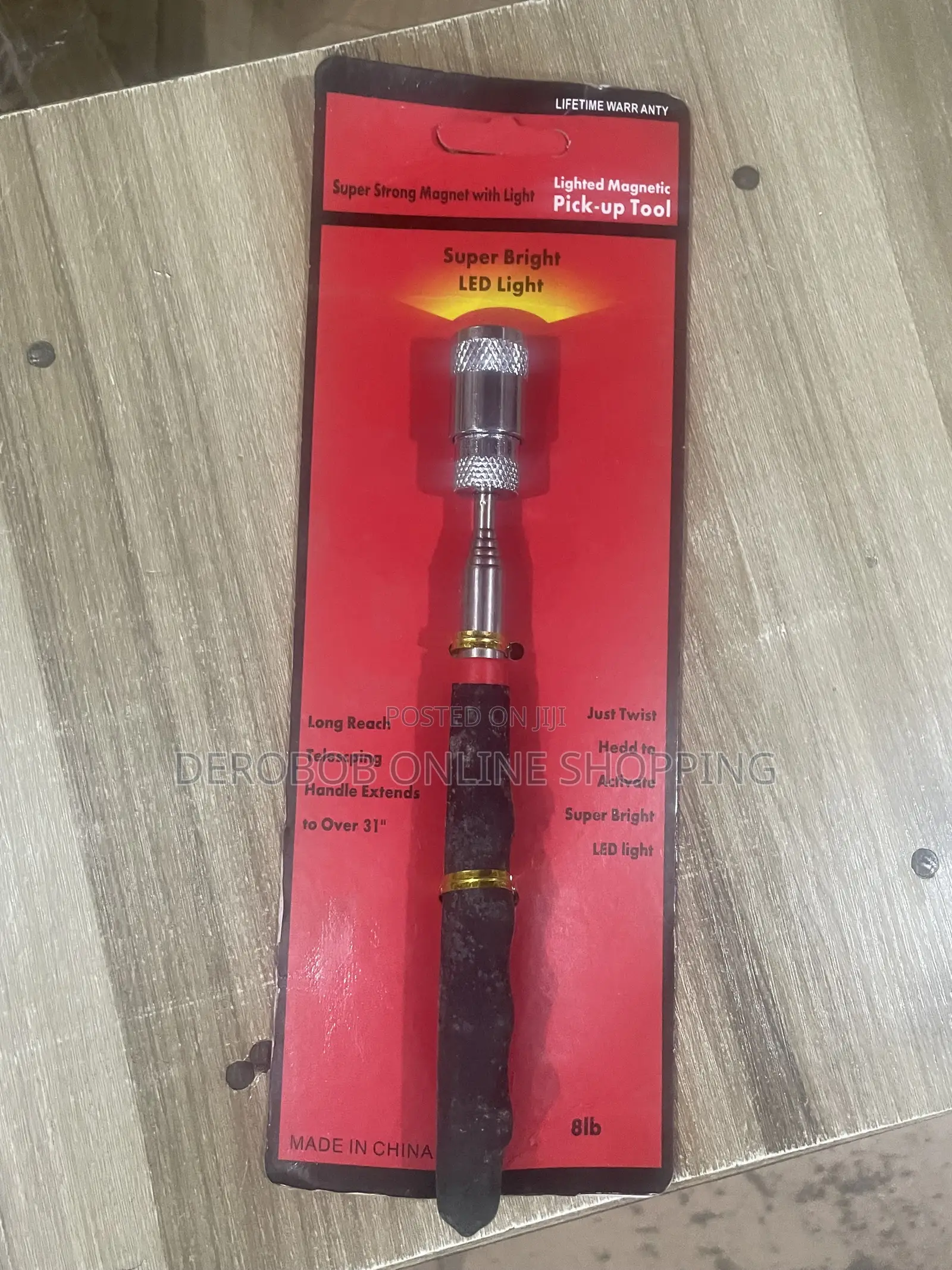 Lighted Magnetic Pick-Up Tool