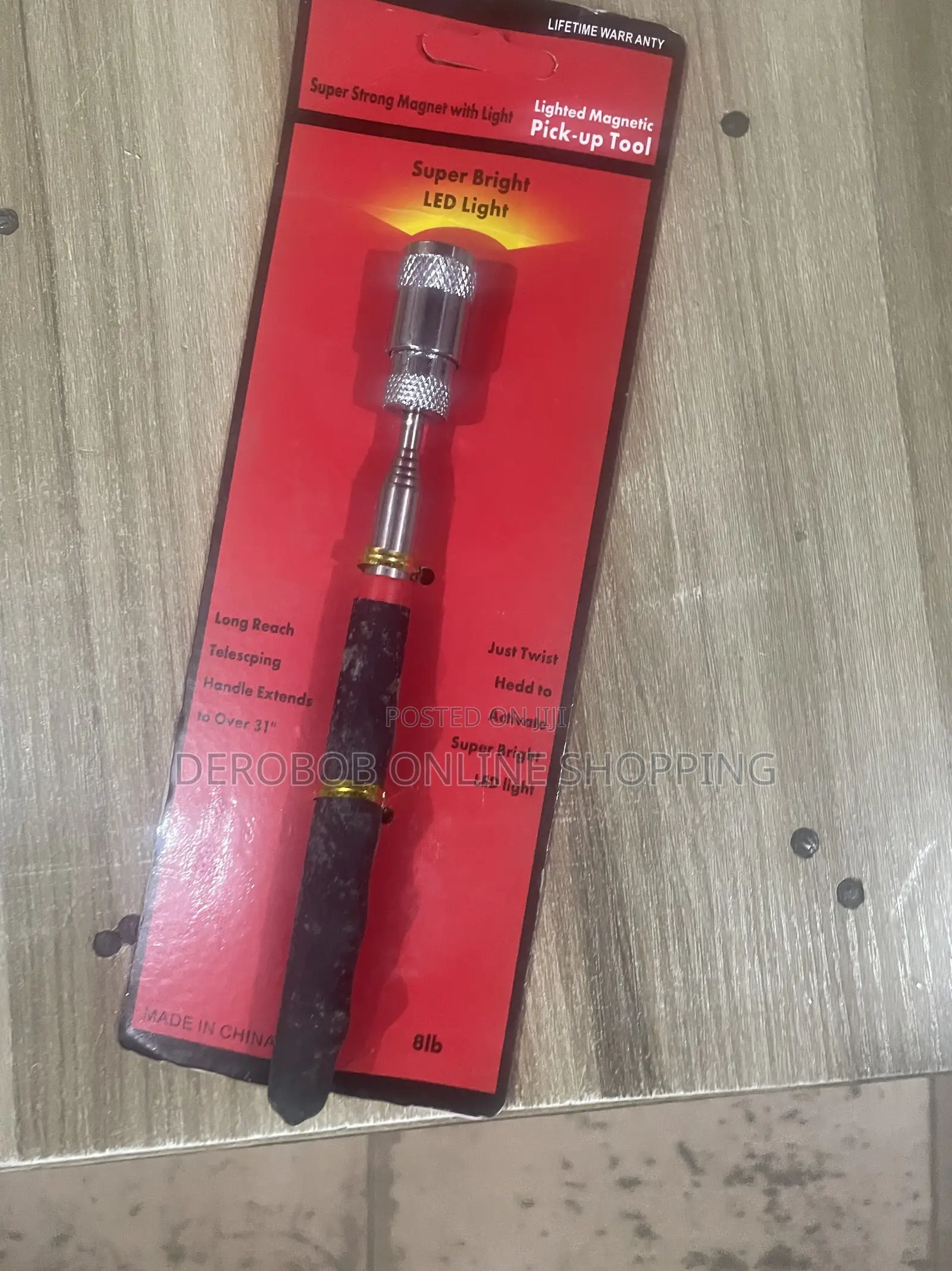 Lighted Magnetic Pick-Up Tool