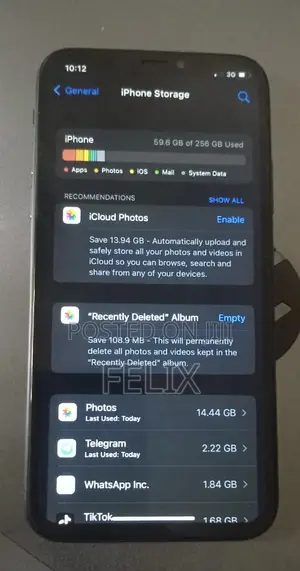 Apple iPhone X 256 GB Black