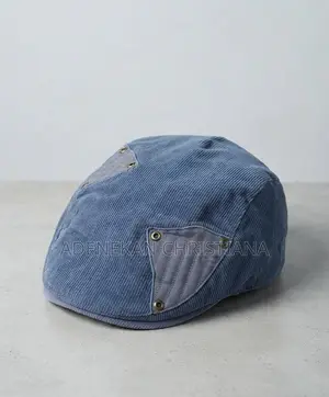 Classic Denim Flat Cap – Stylish Men’s Newsboy Cap