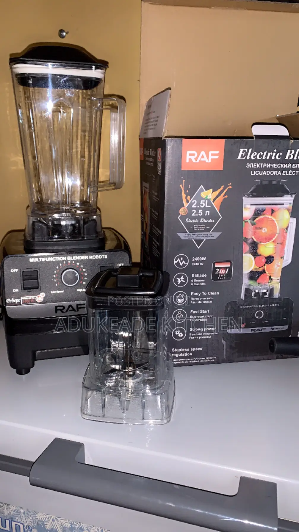 2in1 Raf Electric Commercial Blender