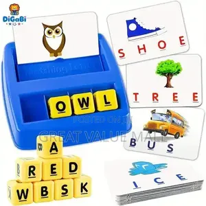 Interactive Educational Toy For,Teaching Word Recognition, Spelling