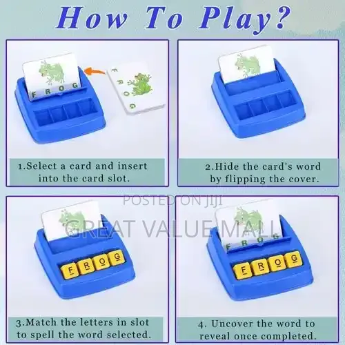 Interactive Educational Toy For,Teaching Word Recognition, Spelling
