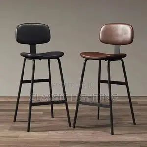 Modern Minimalist Bar Chair Italian Bar Leisure Adult Backrest Chair