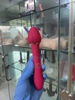 Double End Strong Rechargeable Rose Plus Wand Vibrator