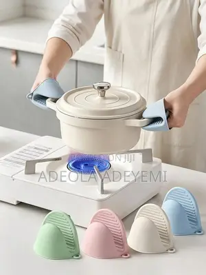 2PCS Heat Resistant Silicone Mini Oven Mitts | Non-Slip Pot Holders |