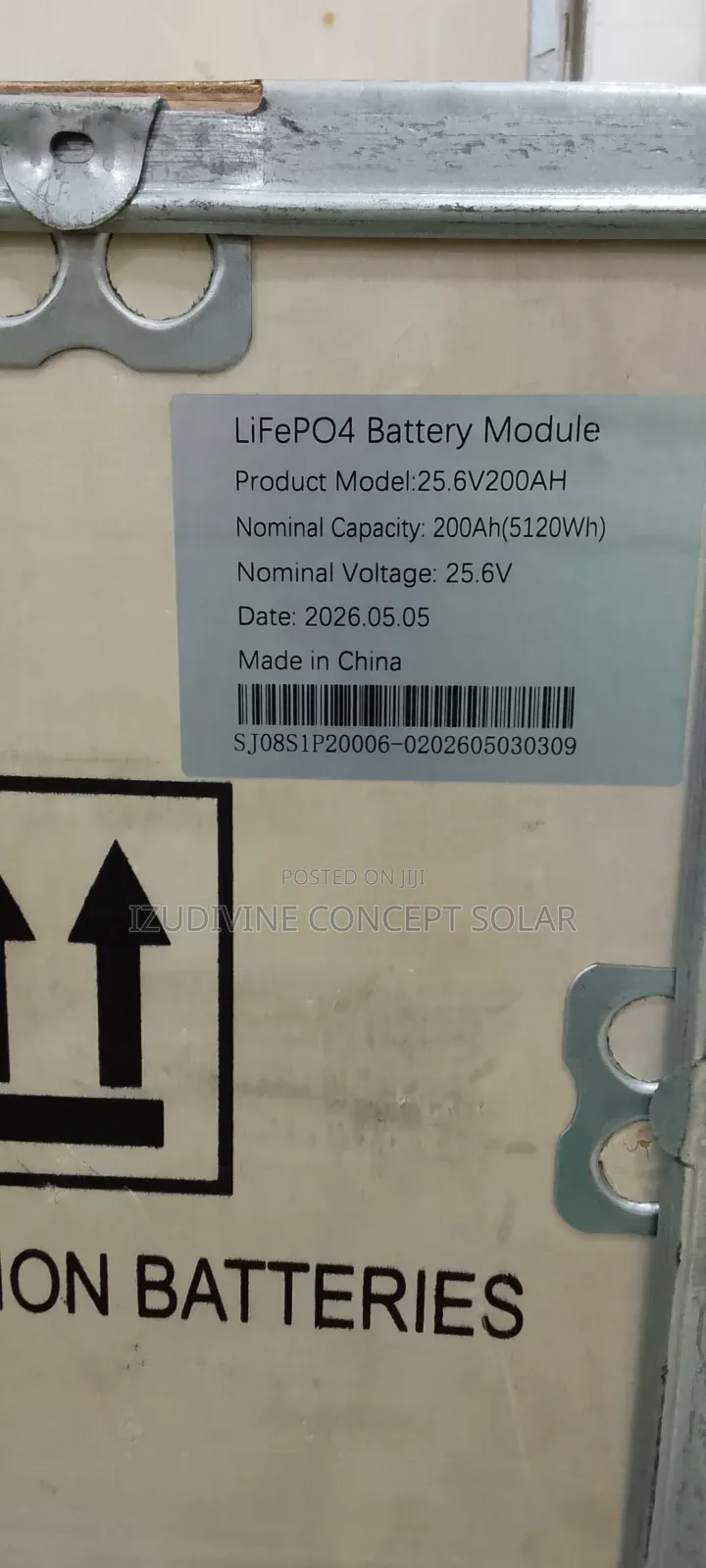 5.12kwh 25.6v SMS Lithium Battery