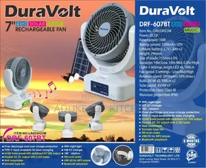 4in1 7inches Duravolt Solar Fan