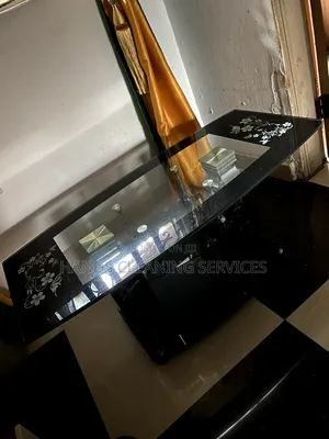 Luxury Black Glass Center Table