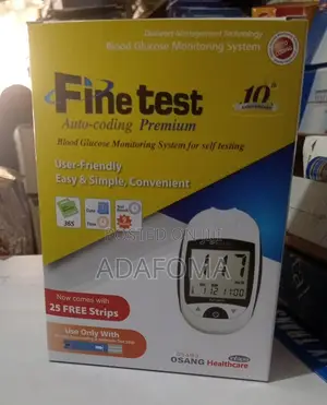 Finetest Blood Glucose Monitoring System With 25 Free Test Strips