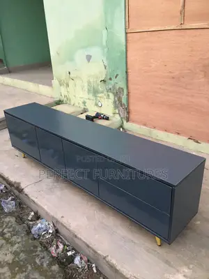 5 and Half Grey Color TV Console