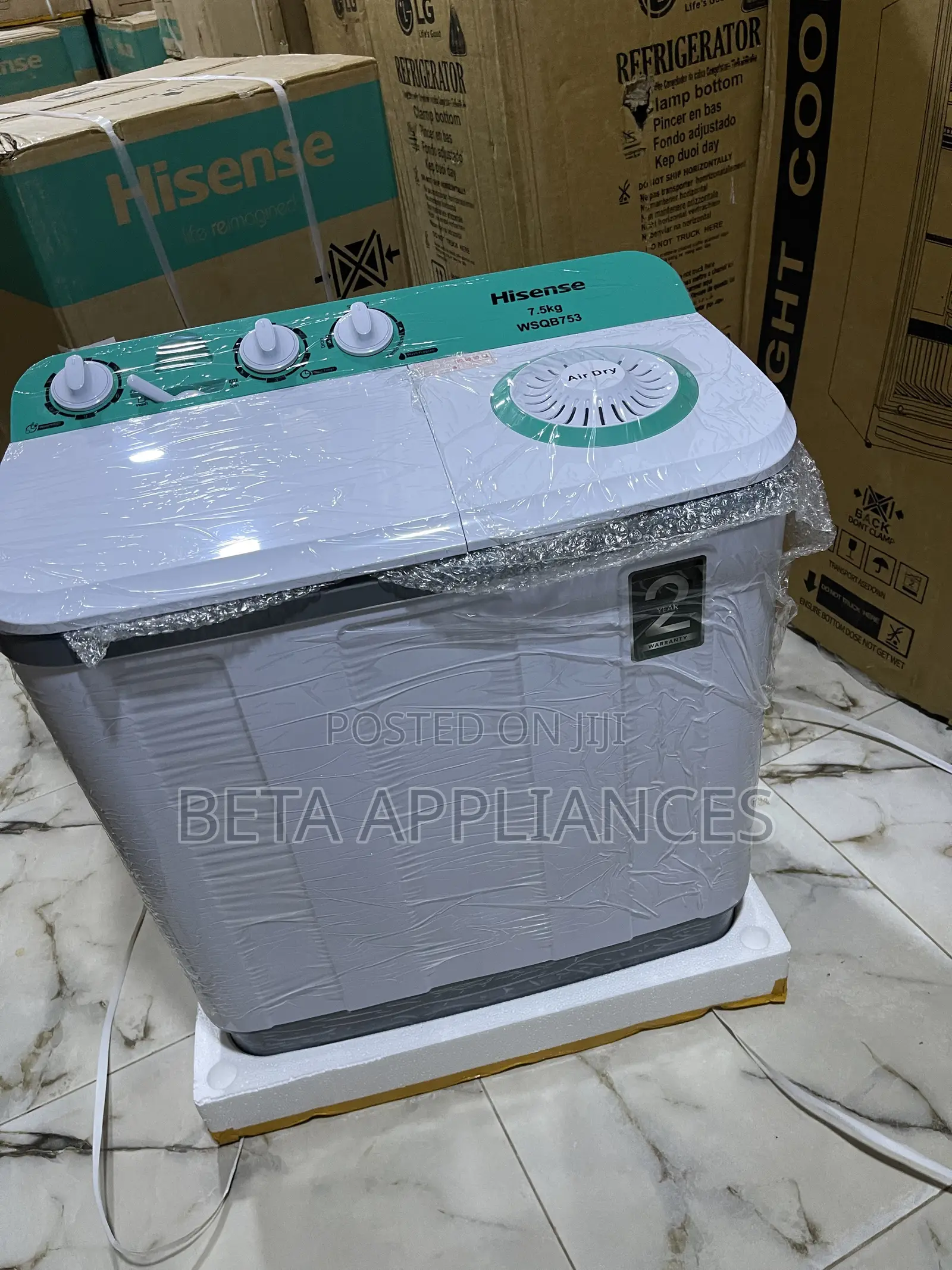 Hisense 7.5kg Dual Wash Spin Laundry Machine