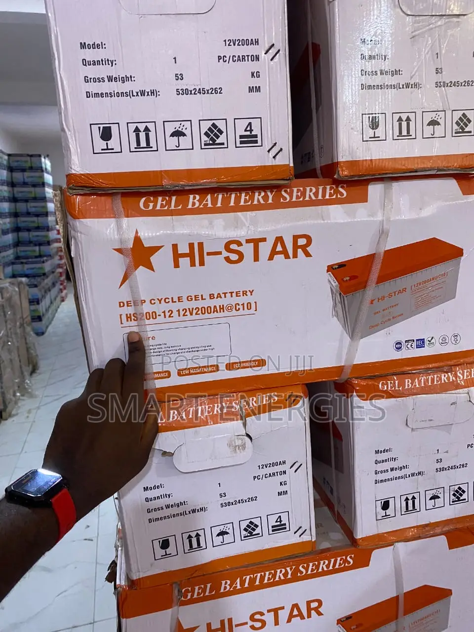 12v 200Ah Histar Dry Cell Battery