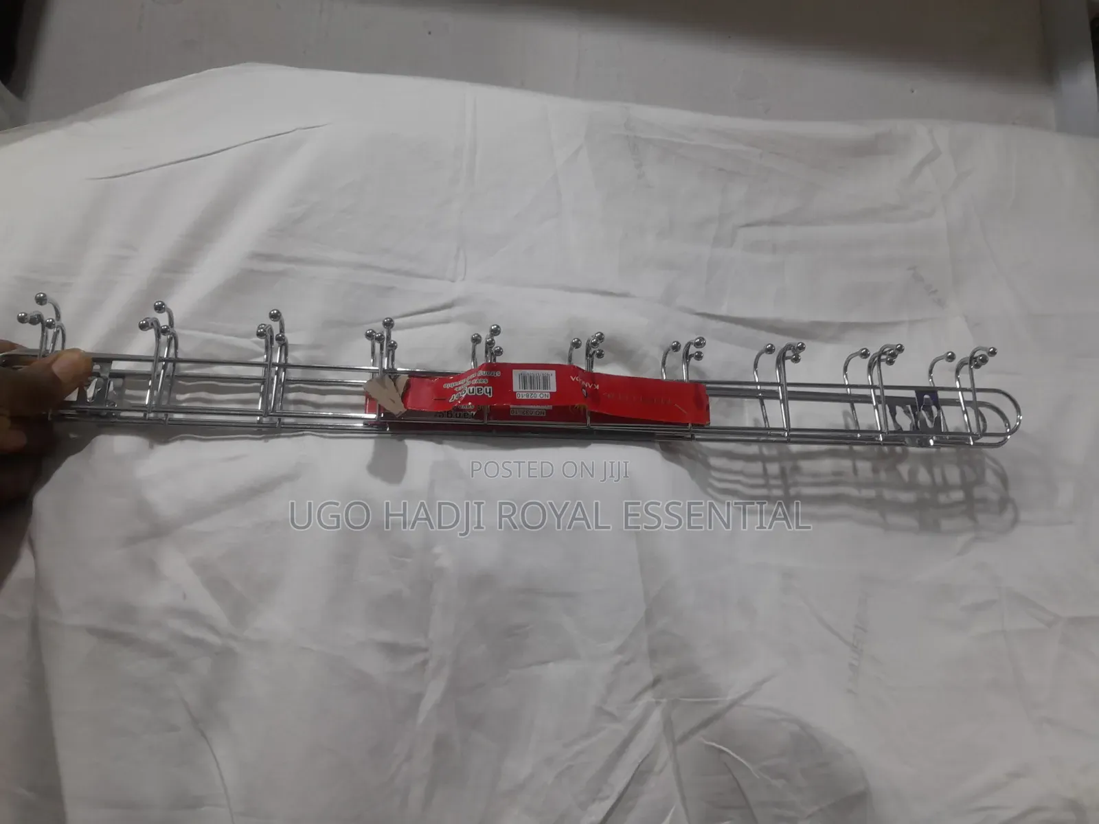 Multi-Purpose Stainless Steel Wall Mounted Hook Rack (10 Hooks)