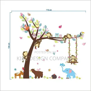 Tree Stickers for Kids Rooms Wall Decal