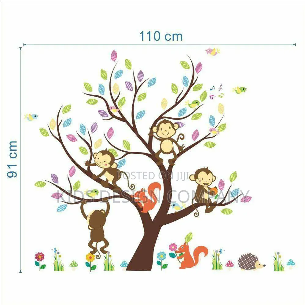 Tree Stickers for Kids Rooms Wall Decal