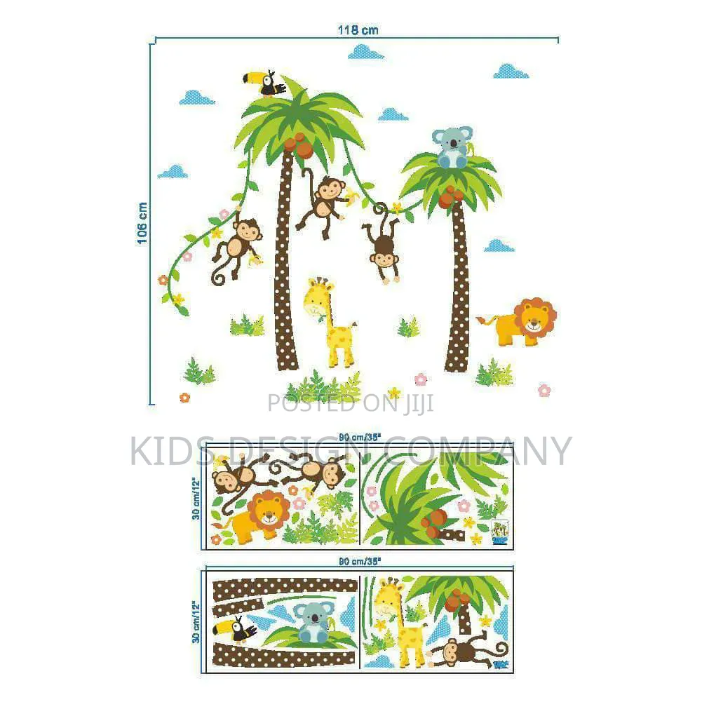 Tree Stickers for Kids Rooms Wall Decal