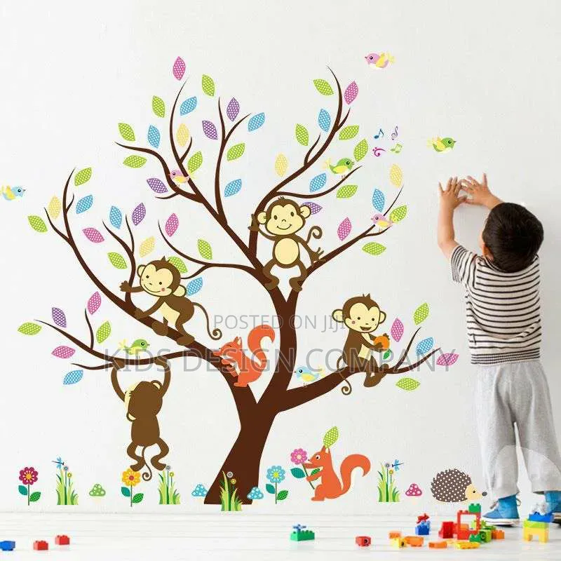 Tree Stickers for Kids Rooms Wall Decal