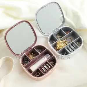 Travel Jewelry Box With Mirror