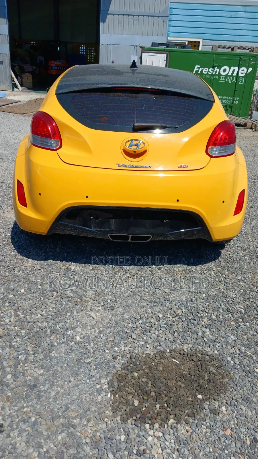 Hyundai Veloster Automatic 2012 Yellow