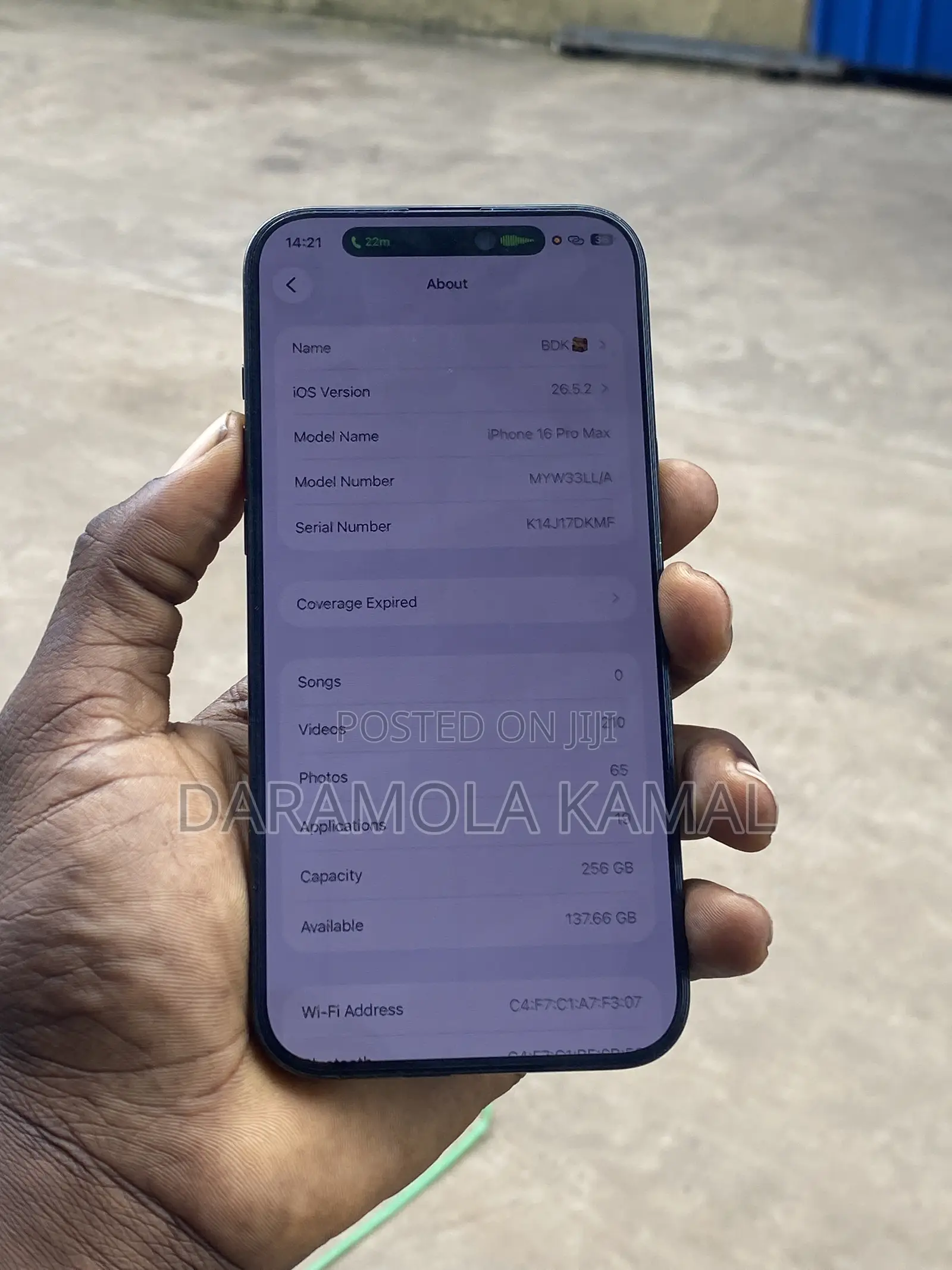Apple iPhone 16 Pro Max 256 GB Black