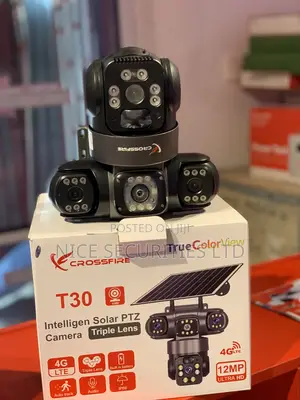 T30 Intelligent Solar PTZ Camera Triple Lens 12MP Ultra HD