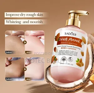 Sadoer Sweet Almond Whiten Brighten Nourish Moisturizing Lotion