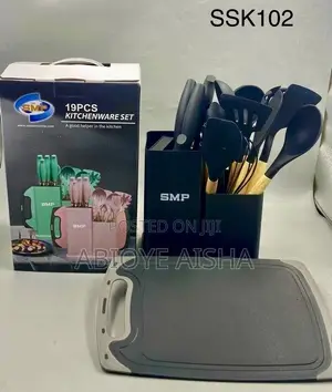 Silicon Cooking Spoon With Chopping Board