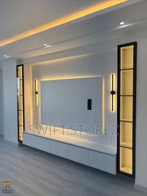 Glass Shelve TV Console