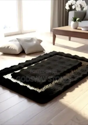 Modern Luxury Foot Rug - Black