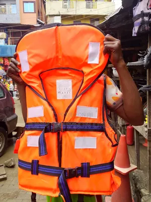 Orange With Cap Life Jacket