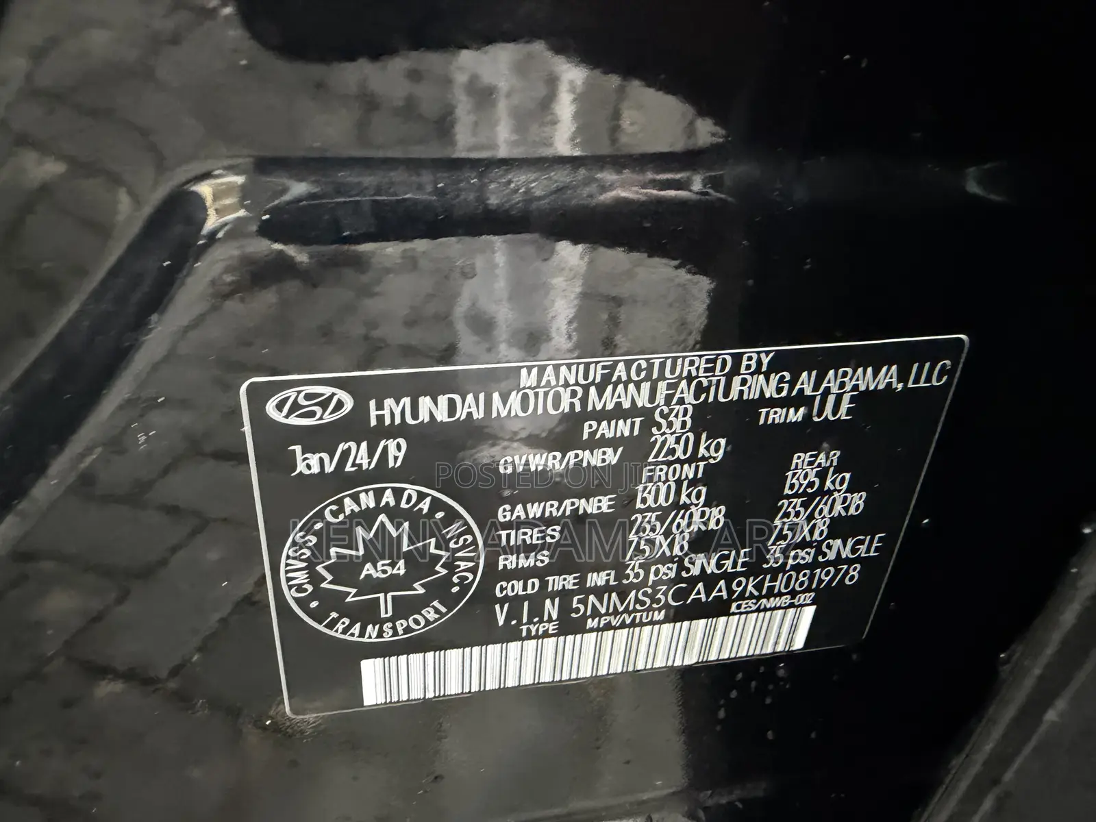 Hyundai Santa Fe 2020 Black