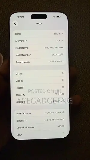 Apple iPhone 17 Pro Max 256 GB Orange