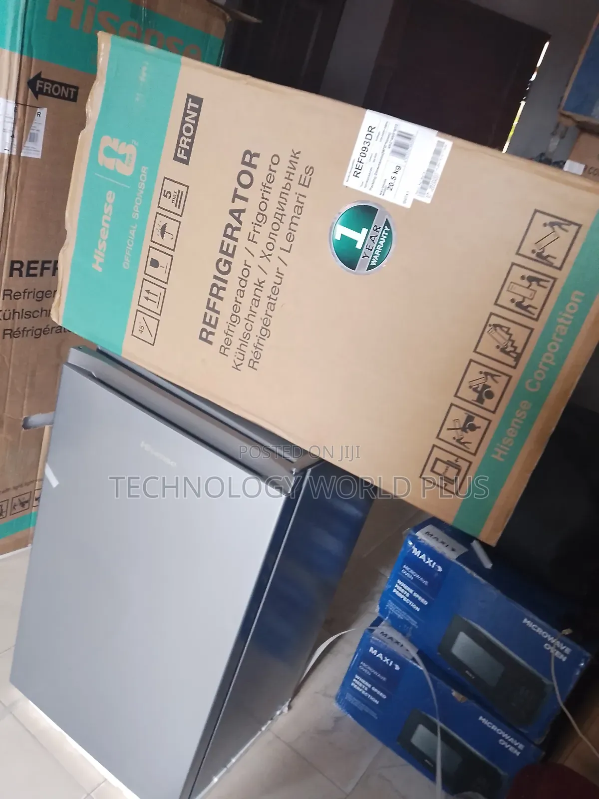 Hisense REF093DR 90L Single Door Refrigerator – Silver